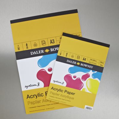 Daler Rowney System 3 Acrylic Pad 230gsm 20 Sheets