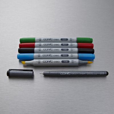 Copic Ciao Markers Bright Tones Pack of 6